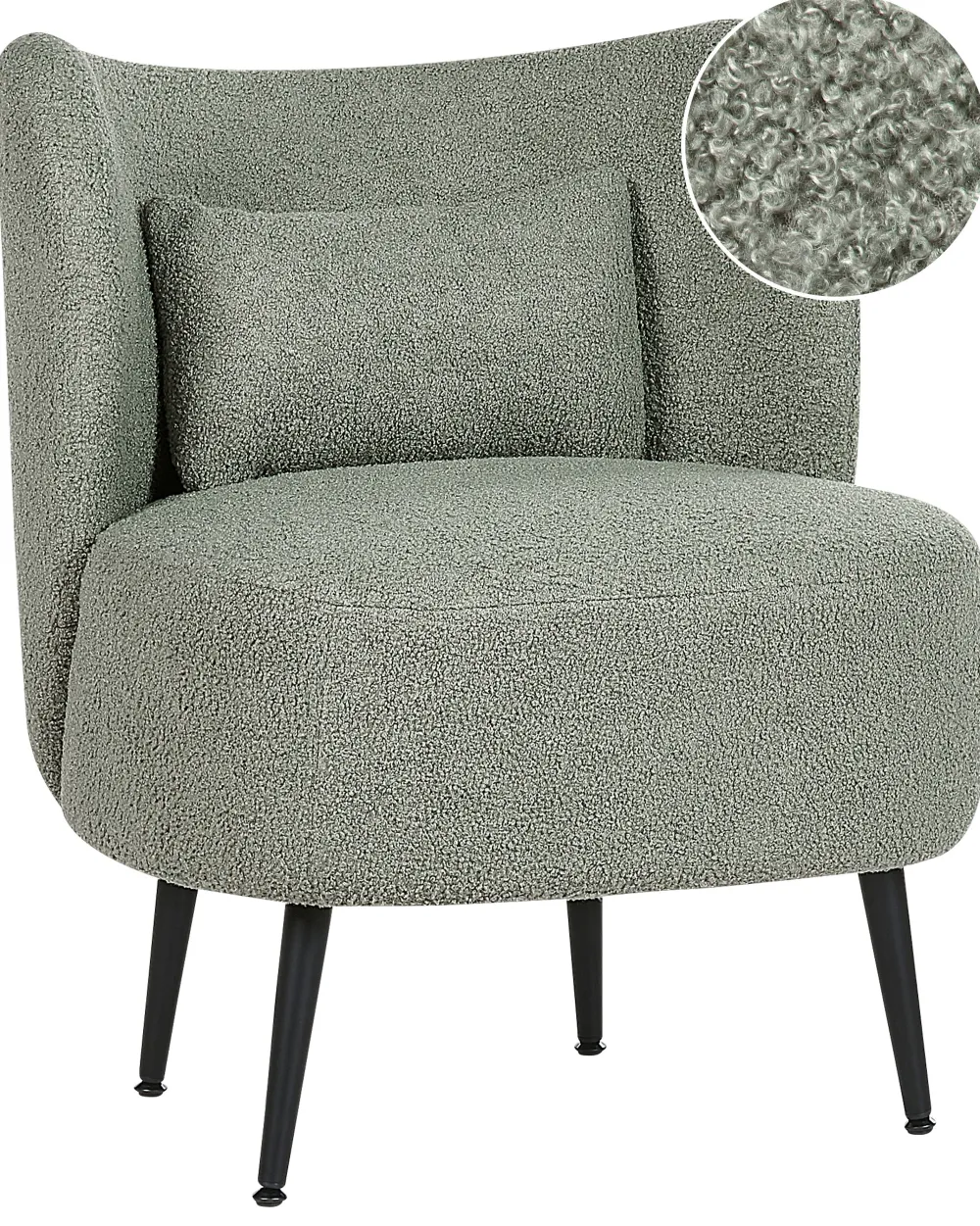 Nojatuolit<Beliani Nojatuoli Buklee Vihrea Otsby