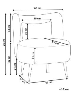 Nojatuolit<Beliani Nojatuoli Buklee Vihrea Otsby