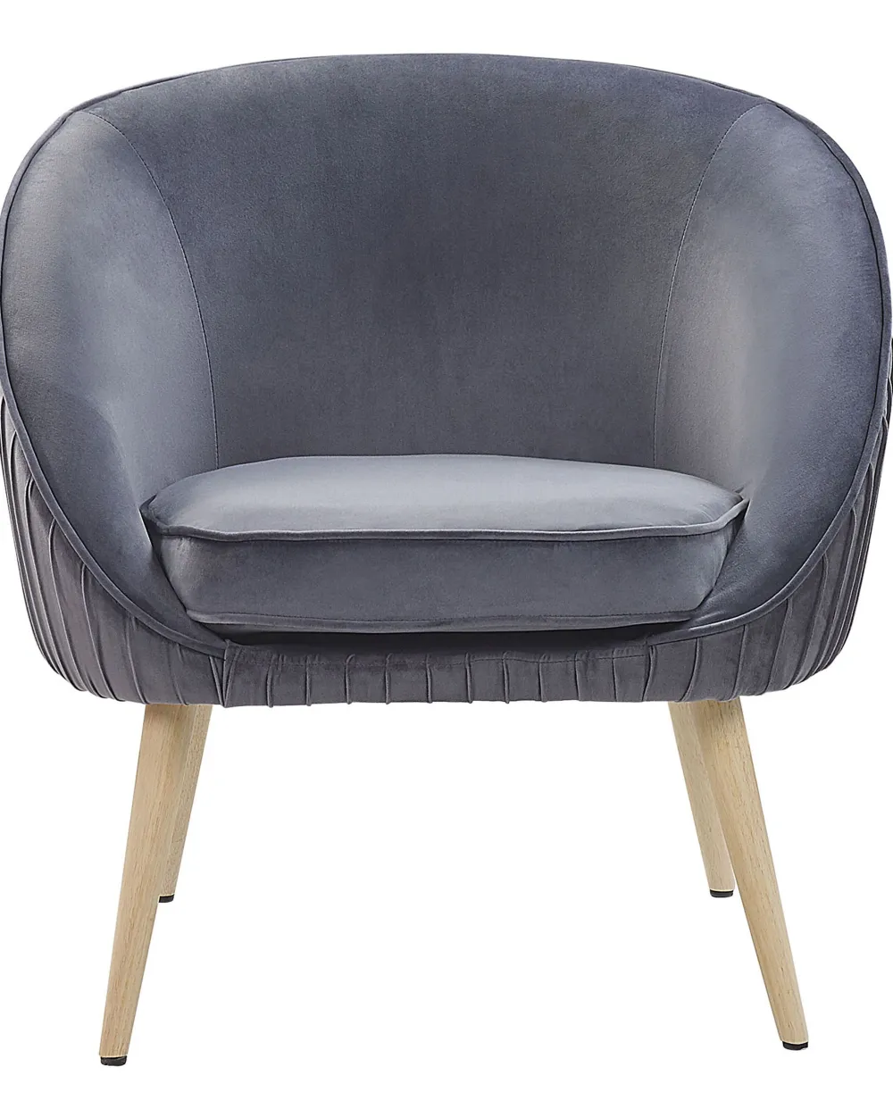 Cheap Beliani Nojatuoli Harmaa Sametti Tromso