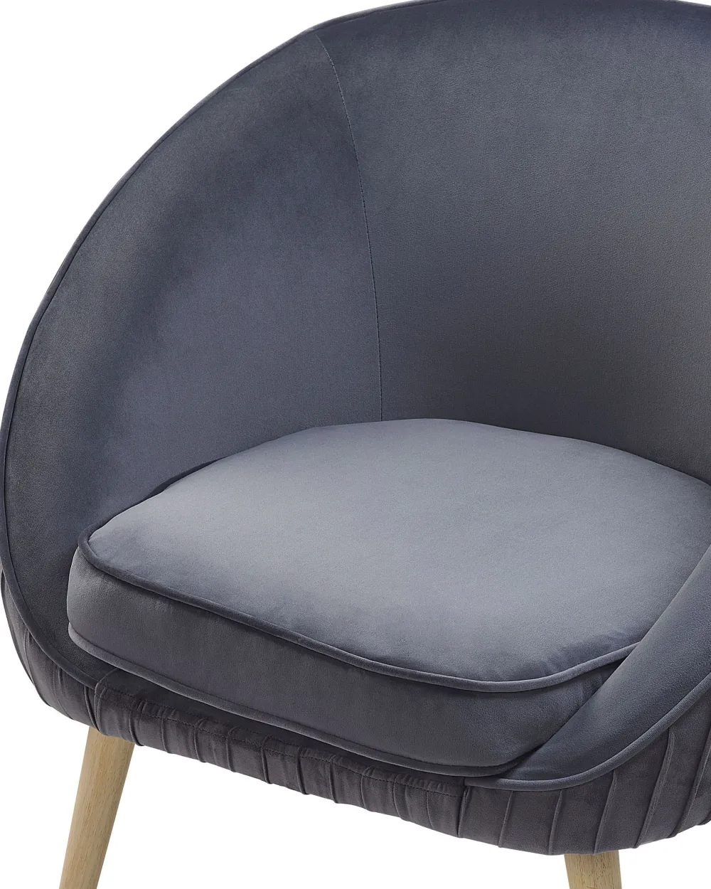 Cheap Beliani Nojatuoli Harmaa Sametti Tromso