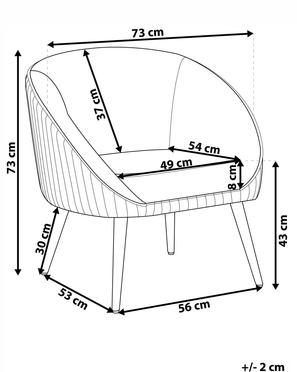 Cheap Beliani Nojatuoli Harmaa Sametti Tromso