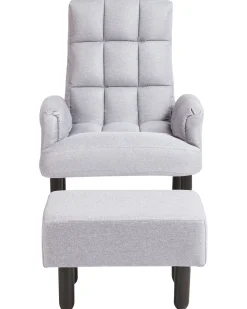 Cheap Beliani Nojatuoli Ja Rahi Harmaa Oland