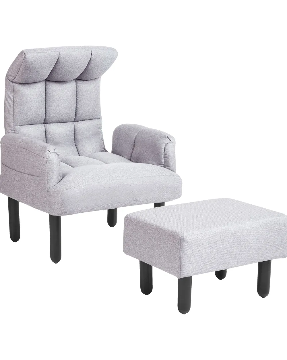 Cheap Beliani Nojatuoli Ja Rahi Harmaa Oland