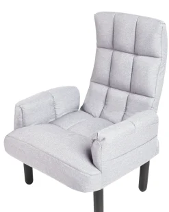 Cheap Beliani Nojatuoli Ja Rahi Harmaa Oland