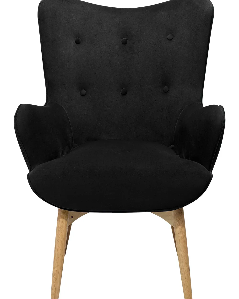 Nojatuolit<Beliani Nojatuoli Ja Rahi Samettinen Musta Vejle