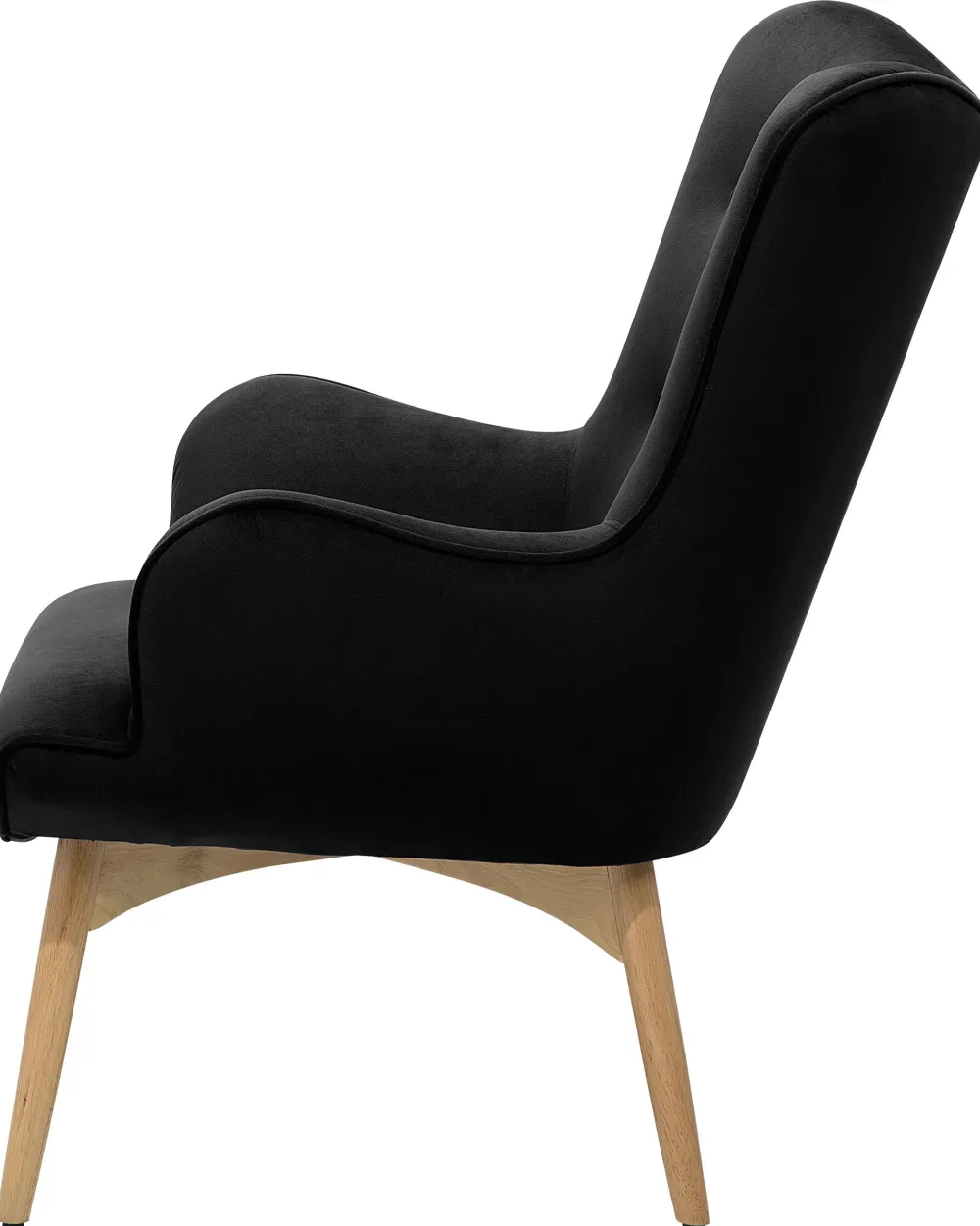 Nojatuolit<Beliani Nojatuoli Ja Rahi Samettinen Musta Vejle