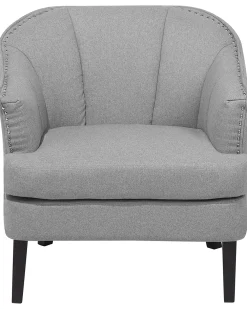 Nojatuolit<Beliani Nojatuoli Kangas Harmaa Elverum