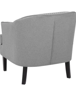 Nojatuolit<Beliani Nojatuoli Kangas Harmaa Elverum