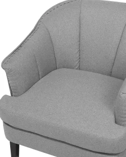 Nojatuolit<Beliani Nojatuoli Kangas Harmaa Elverum