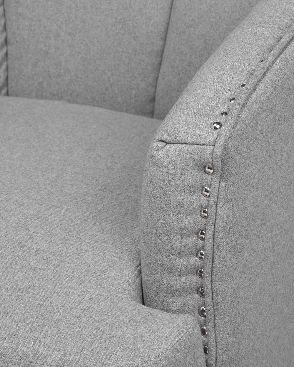 Nojatuolit<Beliani Nojatuoli Kangas Harmaa Elverum