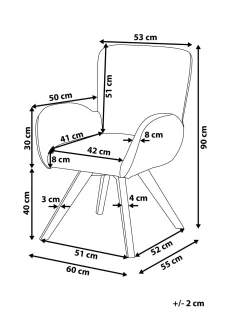 Nojatuolit<Beliani Nojatuoli Kangas Monivarinen Bjarn