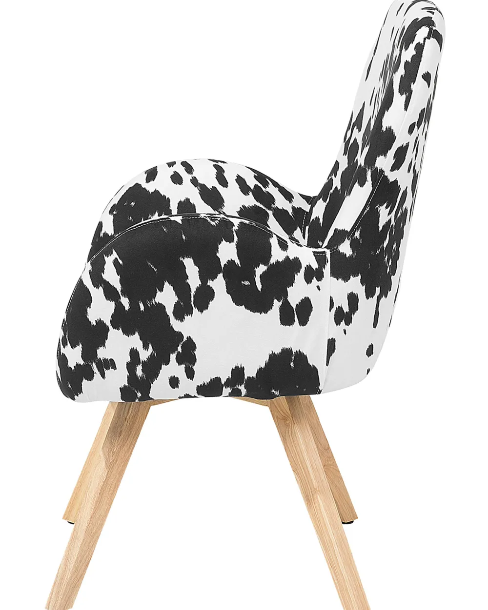 Nojatuolit<Beliani Nojatuoli Kangas Musta/Valkoinen Bjarn