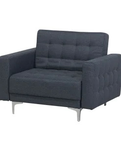 Best Sale Beliani Nojatuoli Kangas Tummanharmaa Aberdeen