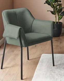 Nojatuolit<Beliani Nojatuoli Kangas Tummanvihrea Arla