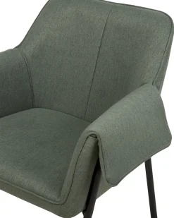 Nojatuolit<Beliani Nojatuoli Kangas Tummanvihrea Arla