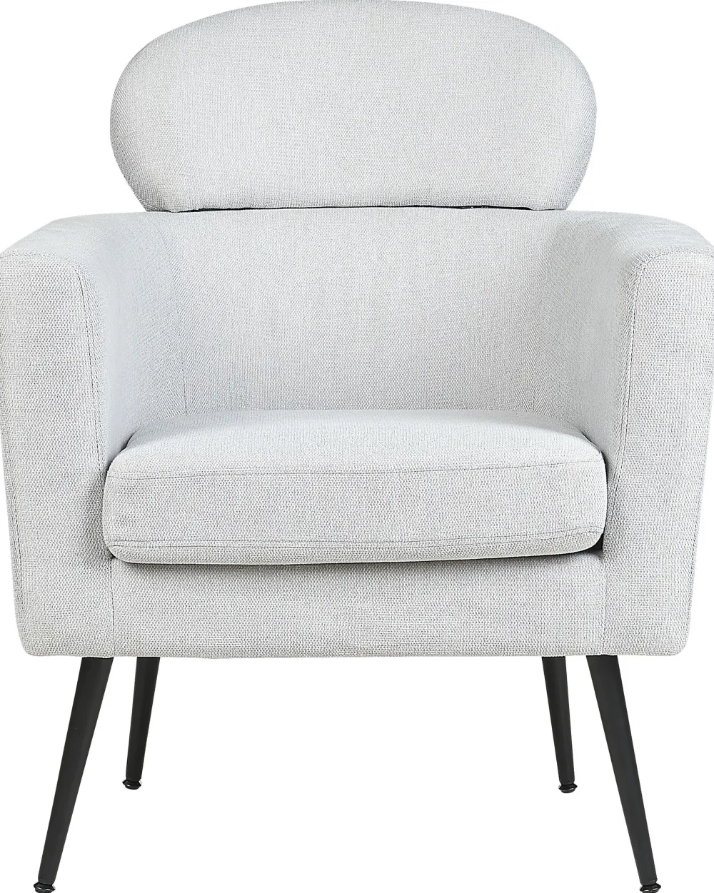 Nojatuolit<Beliani Nojatuoli Kangas Vaaleanharmaa Soby