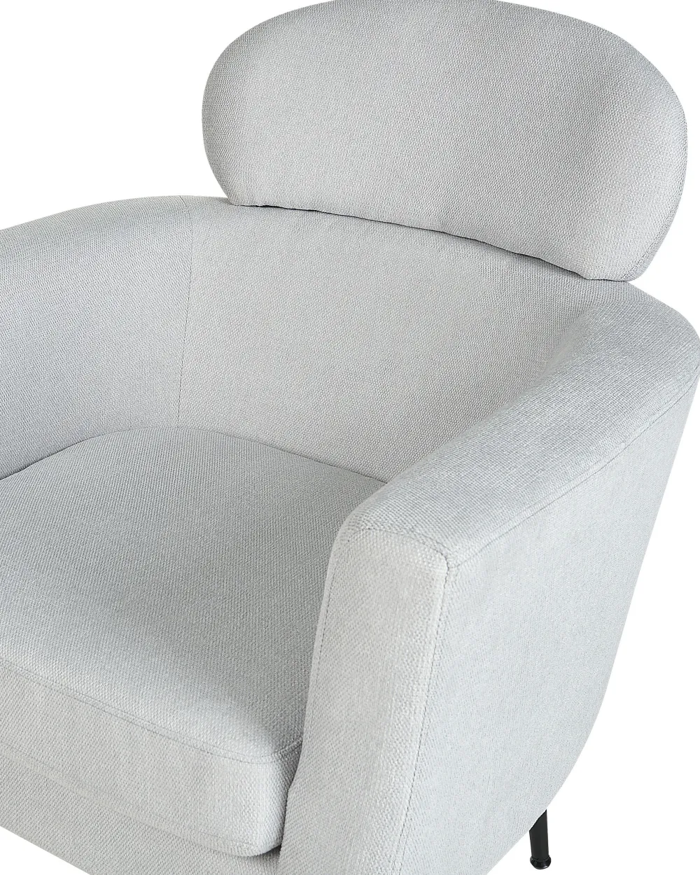 Nojatuolit<Beliani Nojatuoli Kangas Vaaleanharmaa Soby