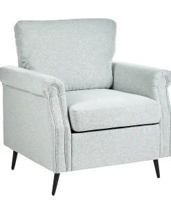 Store Beliani Nojatuoli Kangas Vaaleanharmaa Vietas