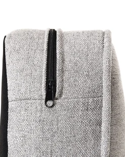 Best Beliani Nojatuoli Kangas Vaaleanharmaa Chesterfield