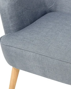 Nojatuolit<Beliani Nojatuoli Kankainen Harmaa Loken