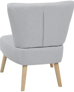 Nojatuolit<Beliani Nojatuoli Kankainen Harmaa Vaasa