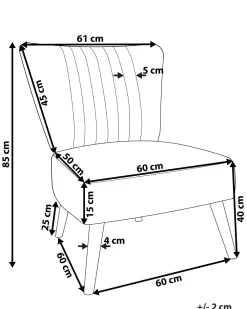 Nojatuolit<Beliani Nojatuoli Kankainen Harmaa Vaasa