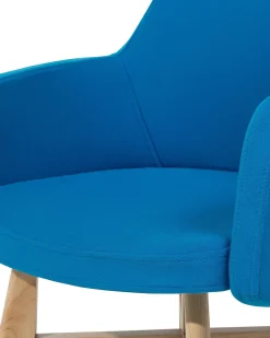 Discount Beliani Nojatuoli Kankainen Sininen Ystad