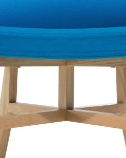 Discount Beliani Nojatuoli Kankainen Sininen Ystad