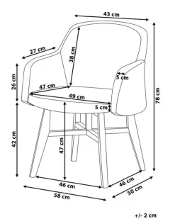 Discount Beliani Nojatuoli Kankainen Sininen Ystad