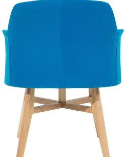 Discount Beliani Nojatuoli Kankainen Sininen Ystad