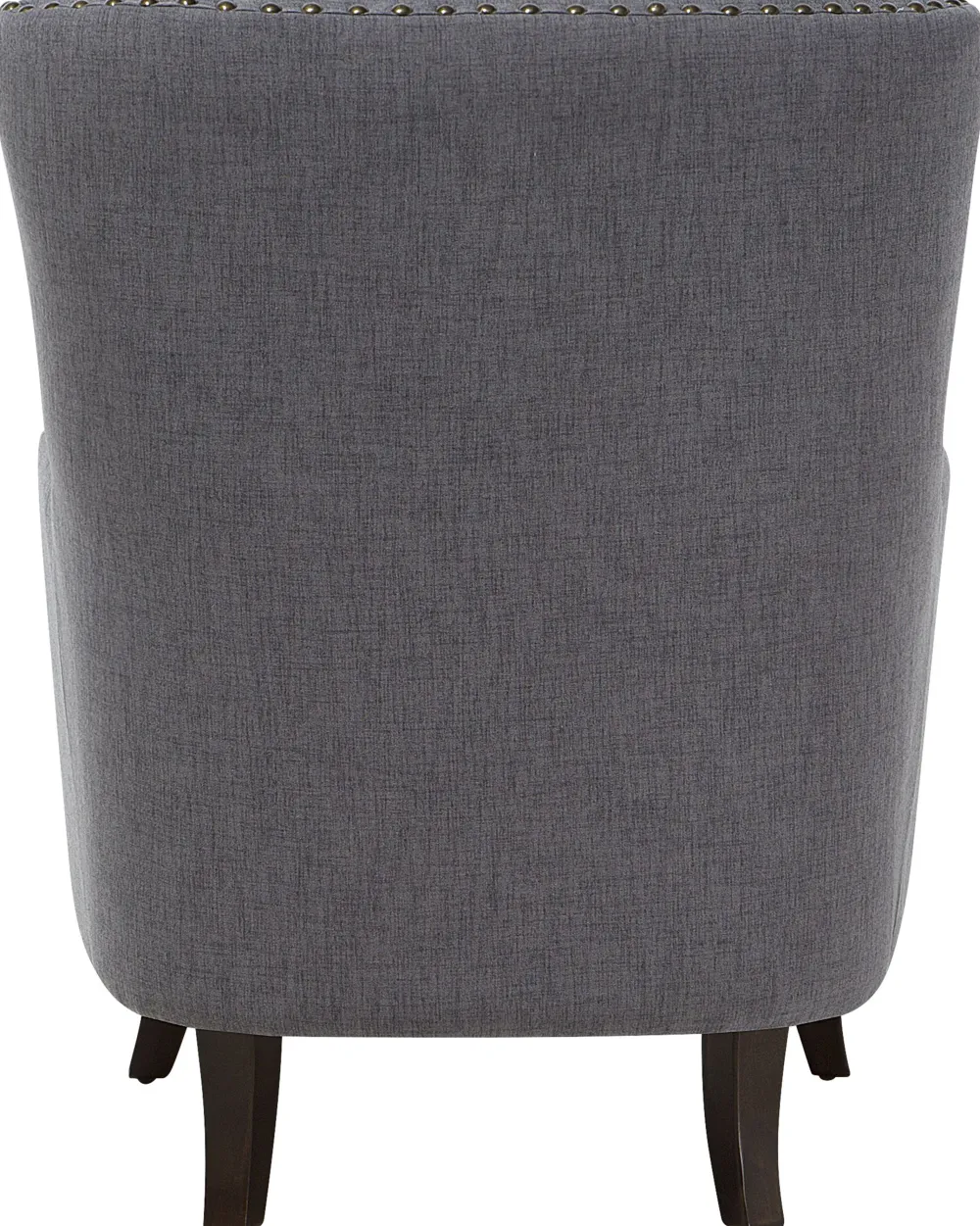 Nojatuolit<Beliani Nojatuoli Kankainen Tummanharmaa Viborg Ii