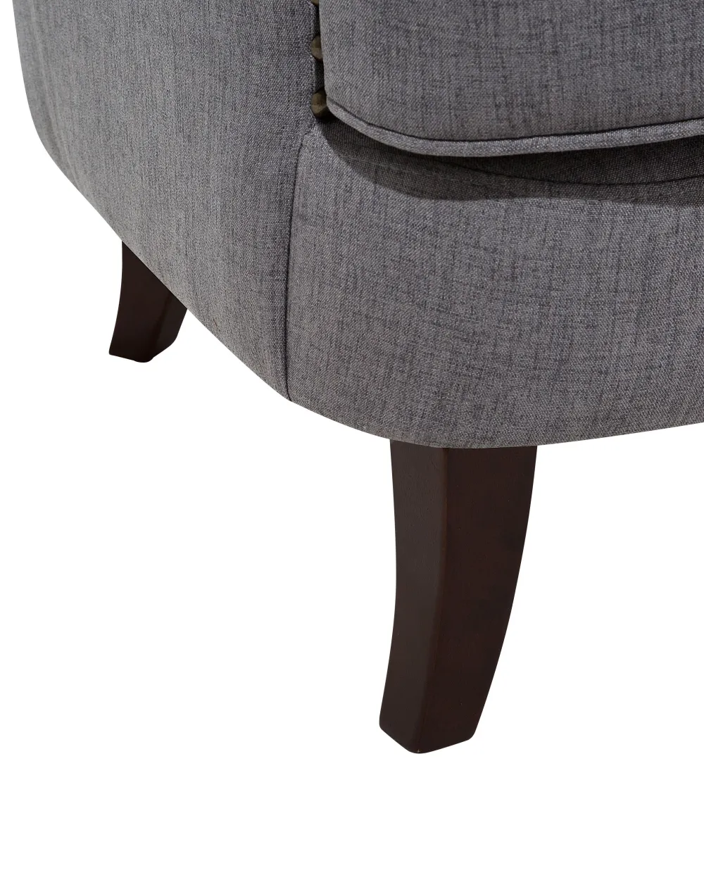 Nojatuolit<Beliani Nojatuoli Kankainen Tummanharmaa Viborg Ii