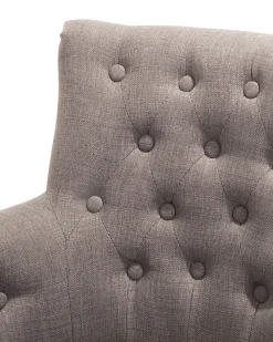 Nojatuolit<Beliani Nojatuoli Kankainen Vaaleanharmaa Alesund