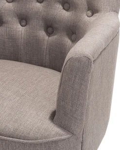 Nojatuolit<Beliani Nojatuoli Kankainen Vaaleanharmaa Alesund