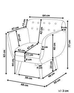 Nojatuolit<Beliani Nojatuoli Kankainen Varikas Tilkkukuosi Melby