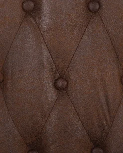 Cheap Beliani Nojatuoli Keinonahka Ruskea Alta