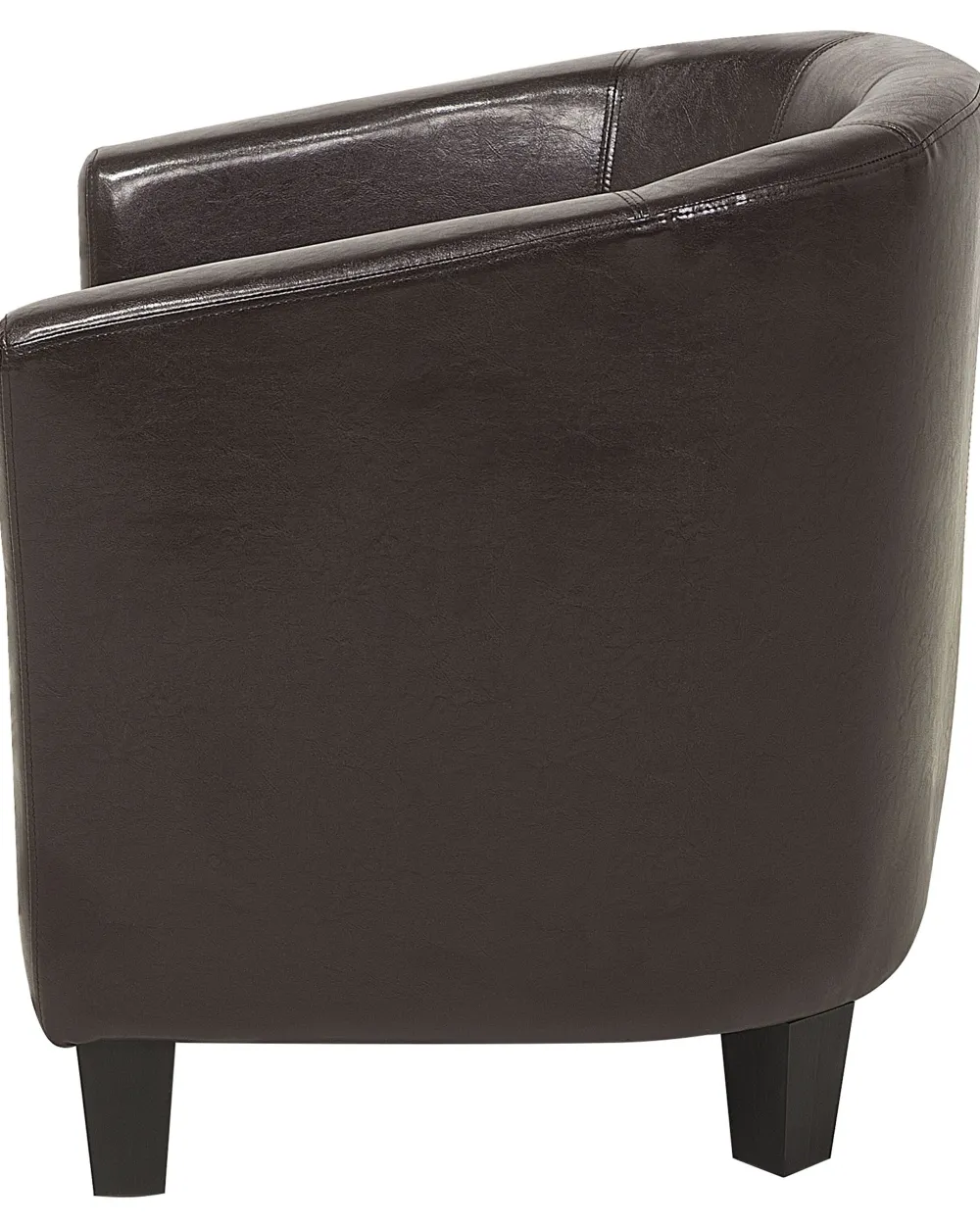 Nojatuolit<Beliani Nojatuoli Keinonahka Ruskea Borwick