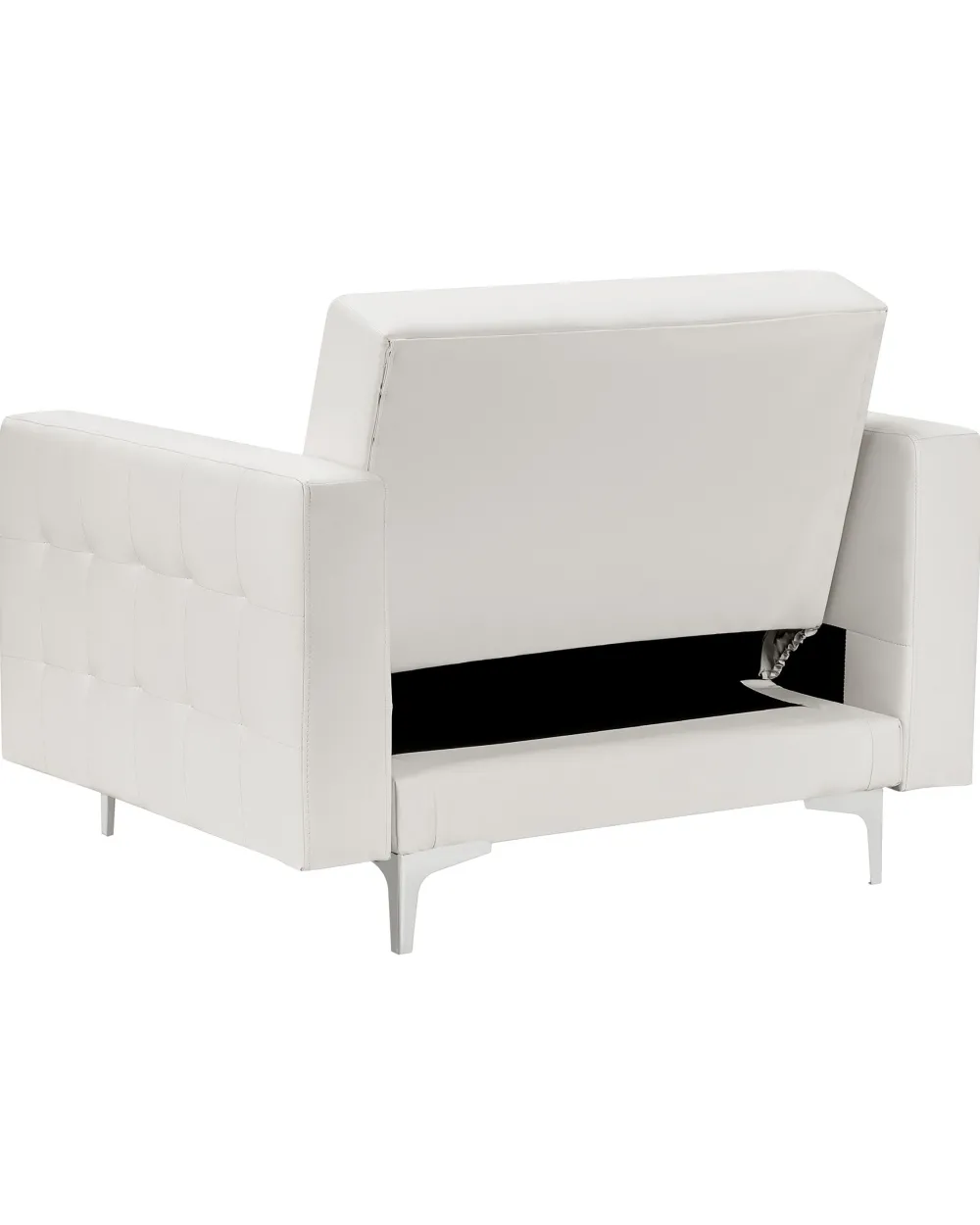 Nojatuolit<Beliani Nojatuoli Keinonahka Valkoinen Aberdeen