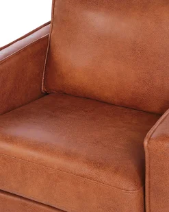 Nojatuolit<Beliani Nojatuoli Keinonahkainen Ruskea Vind