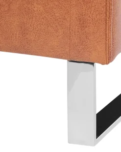 Nojatuolit<Beliani Nojatuoli Keinonahkainen Ruskea Vind