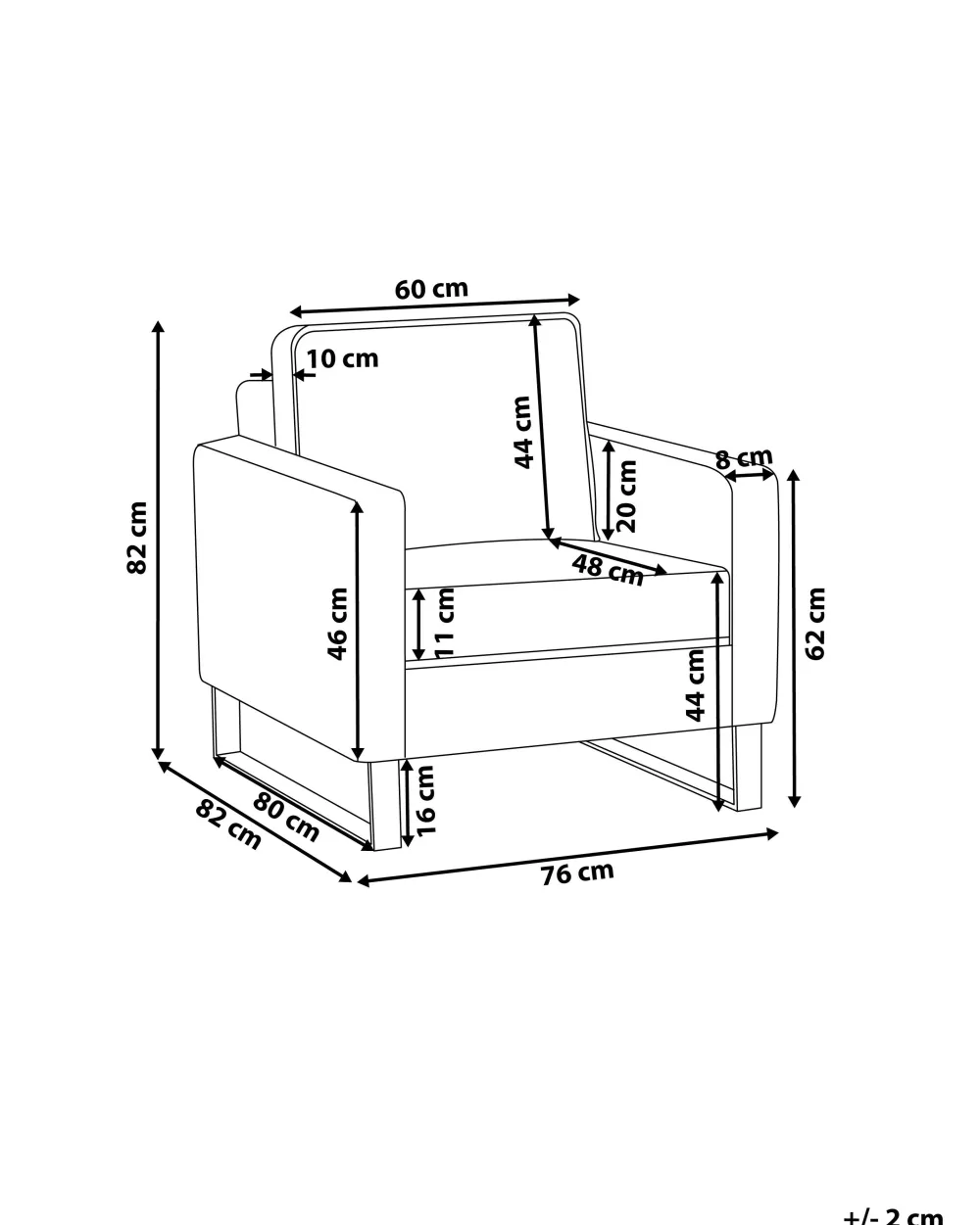 Nojatuolit<Beliani Nojatuoli Keinonahkainen Ruskea Vind