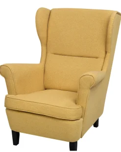 Nojatuolit<Beliani Nojatuoli Keltainen Abson