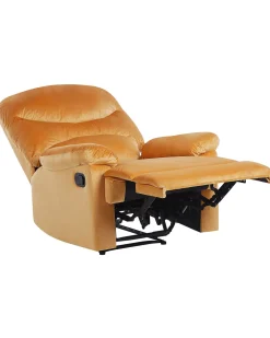 Nojatuolit<Beliani Nojatuoli Keltainen Sametti Eslov