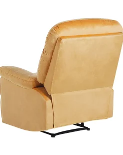 Nojatuolit<Beliani Nojatuoli Keltainen Sametti Eslov