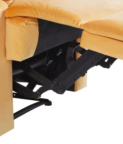 Nojatuolit<Beliani Nojatuoli Keltainen Sametti Eslov