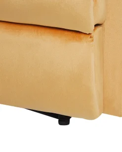 Nojatuolit<Beliani Nojatuoli Keltainen Sametti Eslov