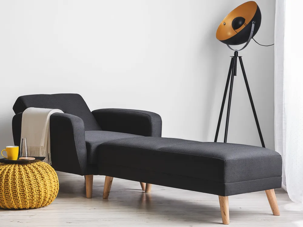 Nojatuolit<Beliani Nojatuoli Musta Florli