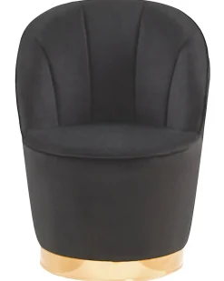 Clearance Beliani Nojatuoli Musta Sametti Alby