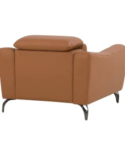 Nojatuolit<Beliani Nojatuoli Nahkainen Ruskea Narwik