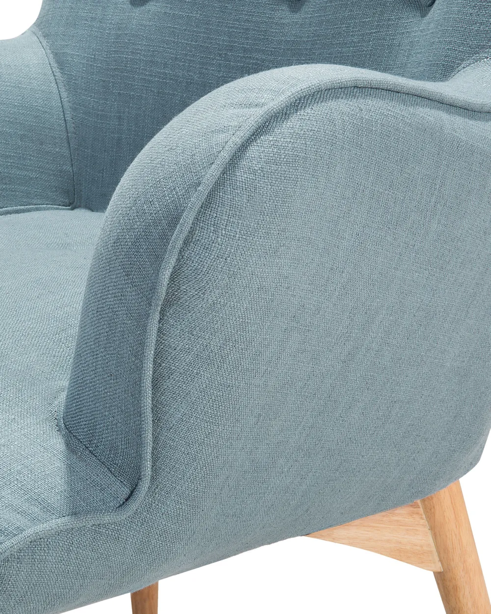 Best Sale Beliani Nojatuoli Rahilla Kangas Vaaleansininen Vejle